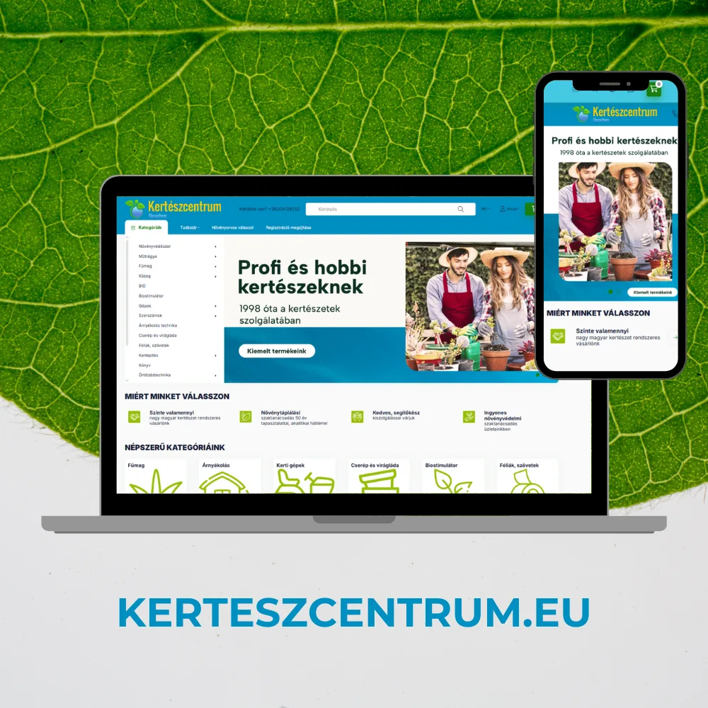 Kertészcentrum webáruház